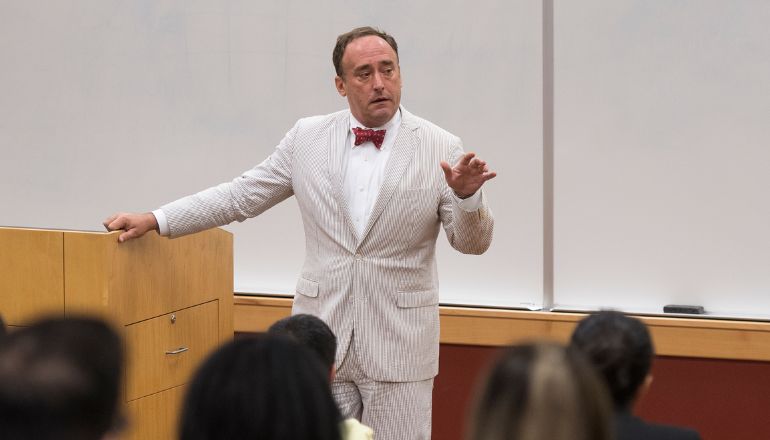 Professor Mitchell teaching a class